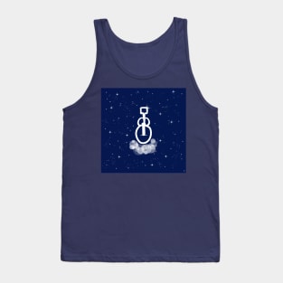 double bass, violin, music, musical instrument, guitar, philharmonic, concert, musical, night, technology, light, universe, cosmos, galaxy, shine, concept, illustration Tank Top